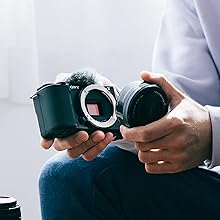 Image showing the camera is an interchangeable lens camera