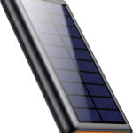 Chargeur solaire, batterie solaire 26800 mAh, chargeur portable avec LED et 2 ports de sortie USB, batterie externe pour camping en plein air pour smartphone, tablette et téléphone portable Android