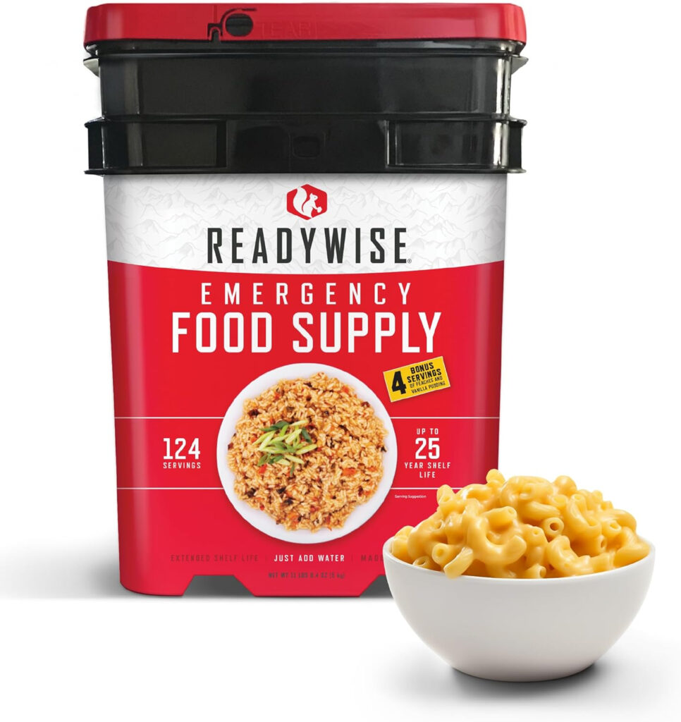 Seau de rations d’urgence READYWISE du catalogue Cyber Alliance