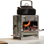 Camping Stove Portable Grill Foldable Wood Twig Burning Fire Pit Campfire
